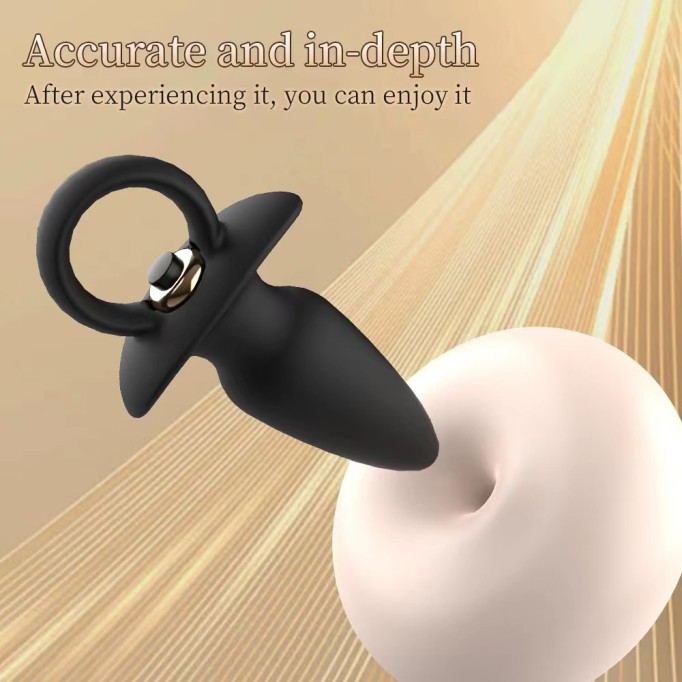 Silicone Anal Plug Unisex Vibrating Masturbation Massager